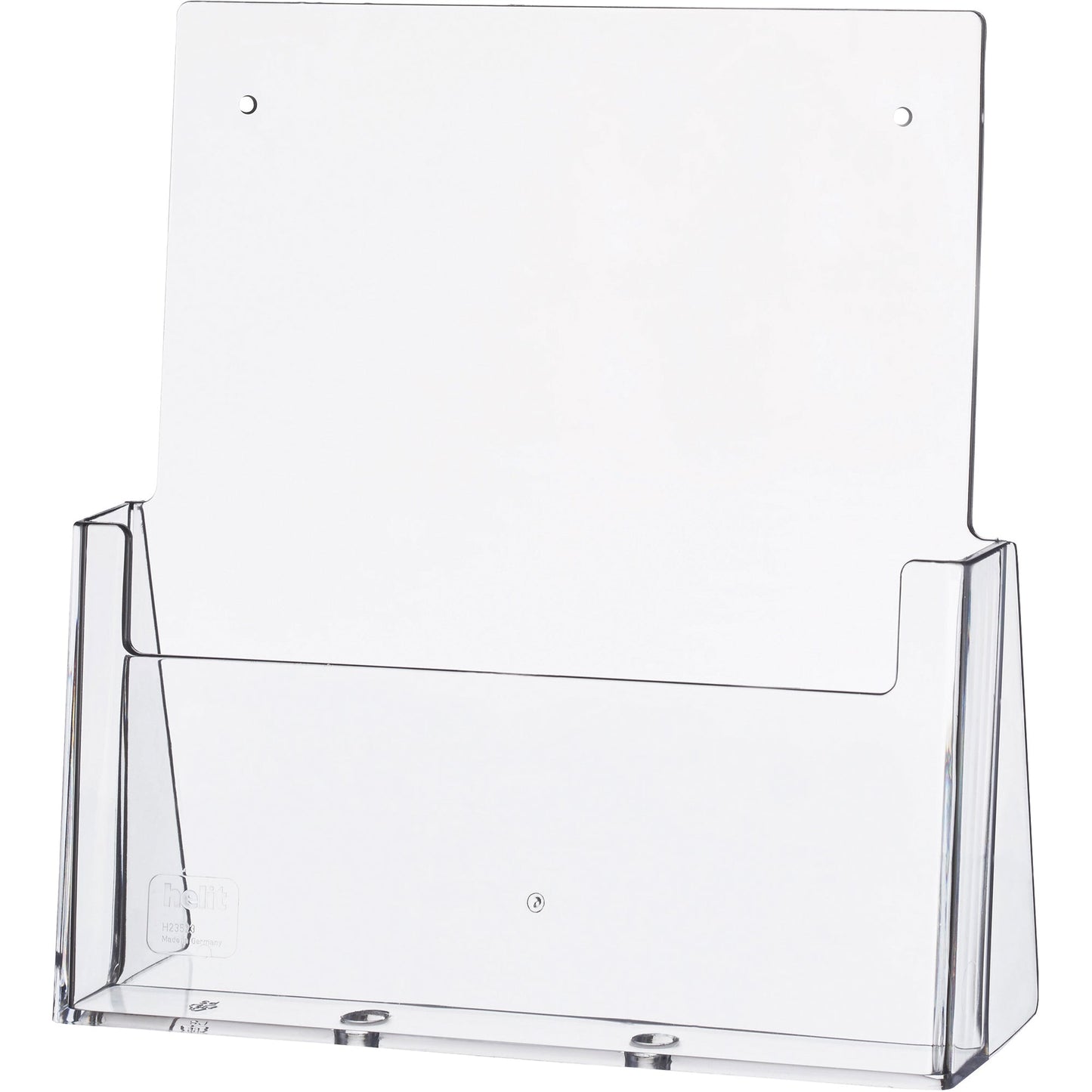 helit Prospekthalter the helpdesk 23,7 x 25,3 x 8,4 cm (B x H x T) DIN A4 Polystyrol glasklar 1 Fach
