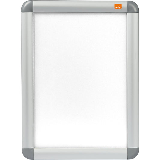 Nobo® Bilderwechselrahmen Premium Plus 25 x 34 x 1,3 cm (B x H x T) DIN A4 Aluminium silber