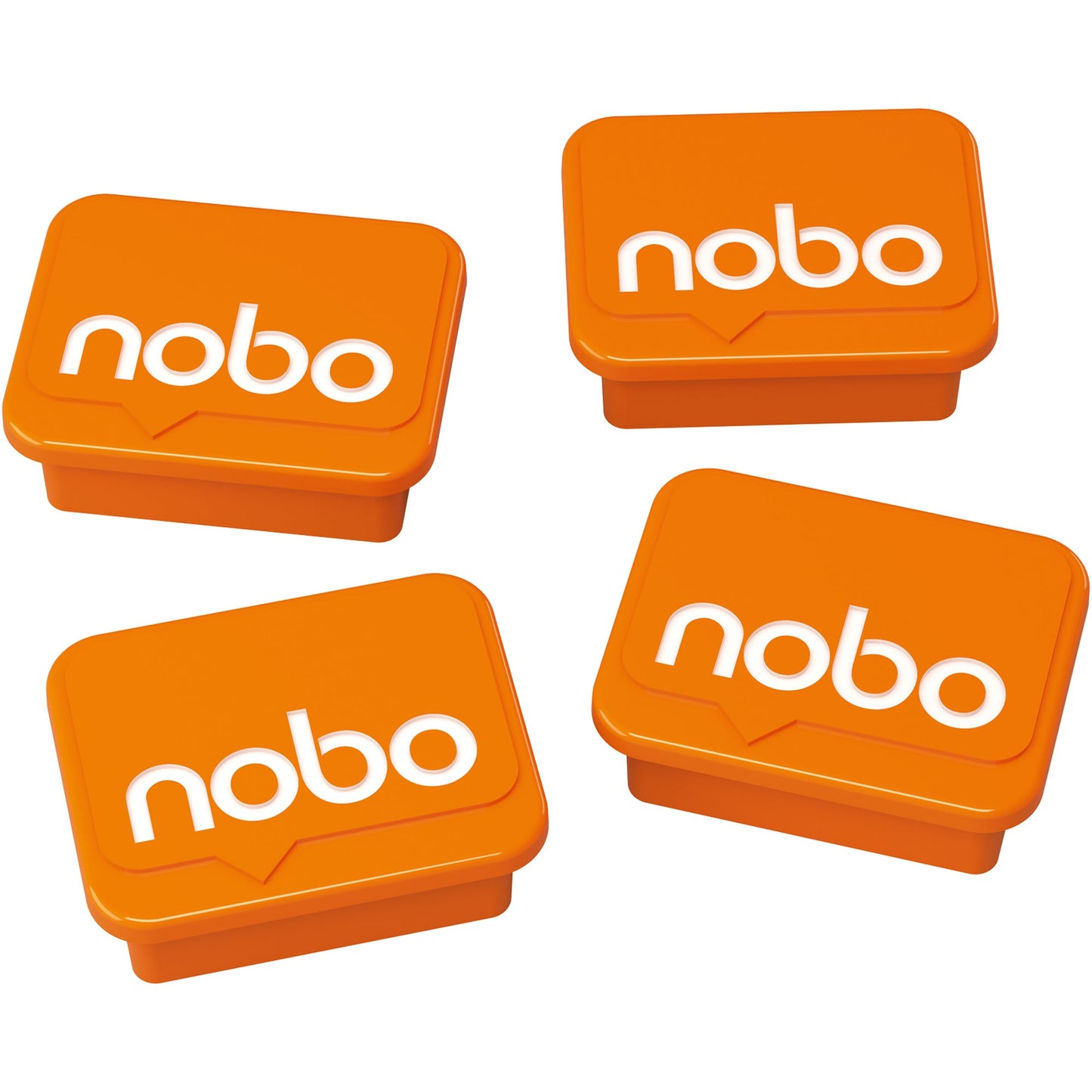 Nobo® Magnet 22 x 18 mm (B x H) 10kg Kunststoff orange 4 St./Pack.