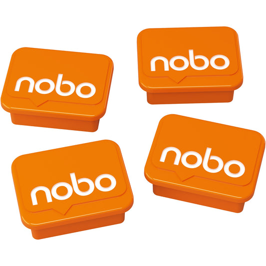 Nobo® Magnet 22 x 18 mm (B x H) 10kg Kunststoff orange 4 St./Pack.