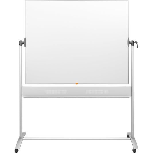 Nobo® Whiteboard Impression Pro Mobil Nano CleanT Maße der Oberfläche: 150 x 120 cm (B x H) Tafel magnethaftend beidseitig beschreibbar inkl. Nobo-Stift Stahl emailliert weiß