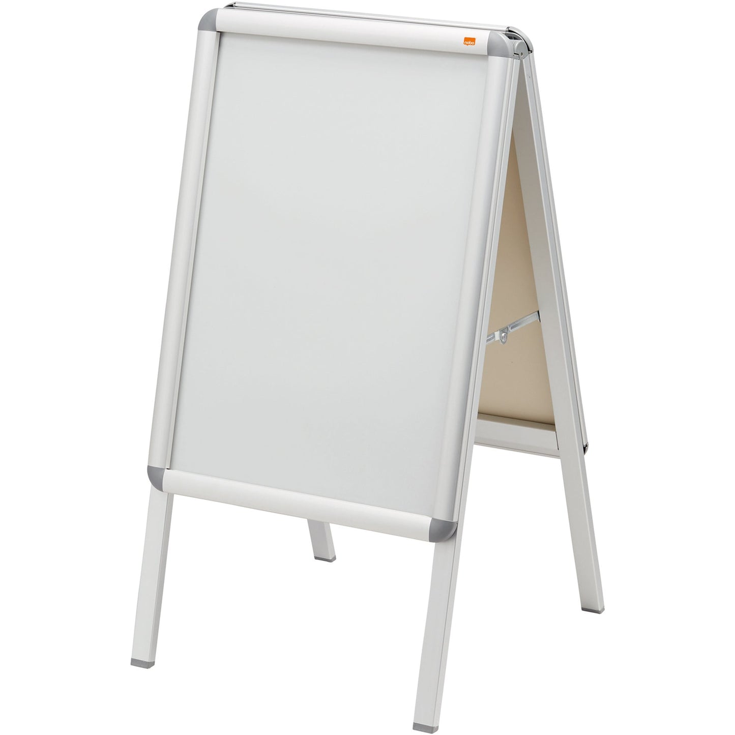 Nobo® Kundenstopper Premium Plus 47,5 x 89 x 7 cm (B x H x T) DIN A2 Vierarmfuß Aluminium alu