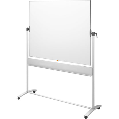Nobo® Whiteboard Impression Pro Mobil Nano CleanT Maße der Oberfläche: 150 x 120 cm (B x H) Tafel magnethaftend beidseitig beschreibbar inkl. Nobo-Stift Stahl emailliert weiß