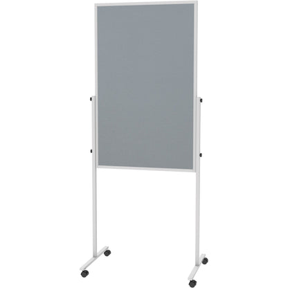 MAUL Multifunktionstafel MAULsolid 75 x 120 cm (B x H) Stahl Material der Pinnfläche: Filz grau, weiß