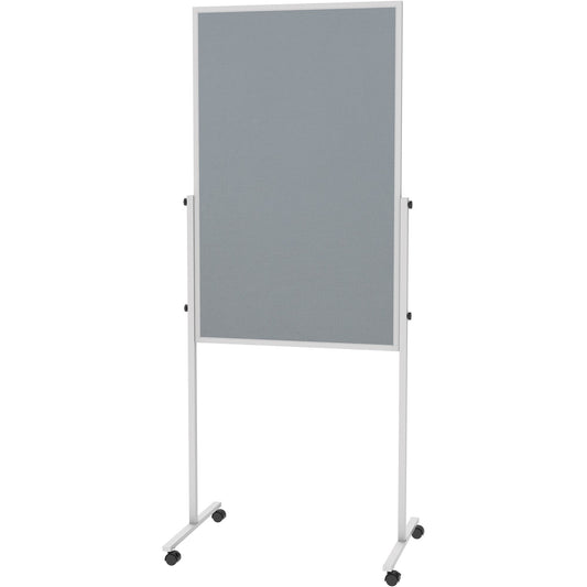 MAUL Multifunktionstafel MAULsolid 75 x 120 cm (B x H) Stahl Material der Pinnfläche: Filz grau, weiß