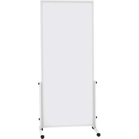 MAUL Whiteboard MAULsolid easy2move Maße der Oberfläche: 75 x 180 cm (B x H) Tafel magnethaftend beidseitig beschreibbar Stahl kunststoffbeschichtet grau
