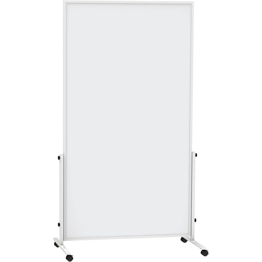 MAUL Whiteboard MAULsolid easy2move Maße der Oberfläche: 100 x 180 cm (B x H) Tafel magnethaftend beidseitig beschreibbar Stahl kunststoffbeschichtet grau