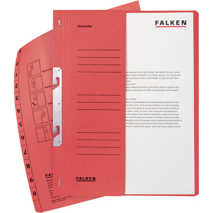 Falken Einhakhefter DIN A4 250g/m² Manilakarton rot
