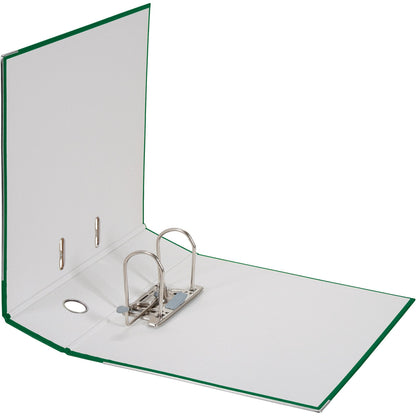Falken Ordner Color Vegan 80mm DIN A4 Rückenschild: einsteckbar mit Schlitzen Werkstoff: Pappe Material außen: Polypropylen Material innen: Papier grün