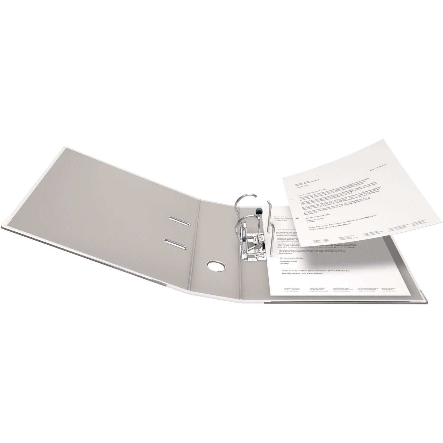 Falken Ordner Color Vegan 80mm DIN A4 Rückenschild: einsteckbar mit Schlitzen Werkstoff: Pappe Material außen: Polypropylen Material innen: Papier weiß