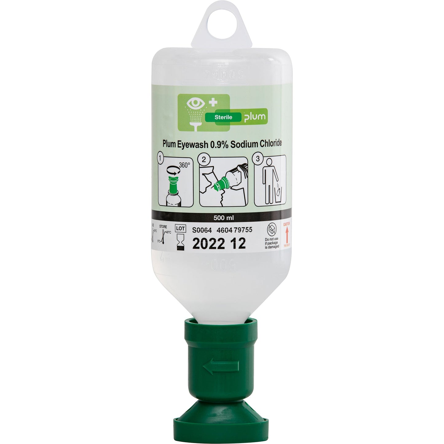 PLUM Augendusche 0.9 % Sodium Chloride nicht mehrfach verwendbar Flasche Kunststoff 500ml