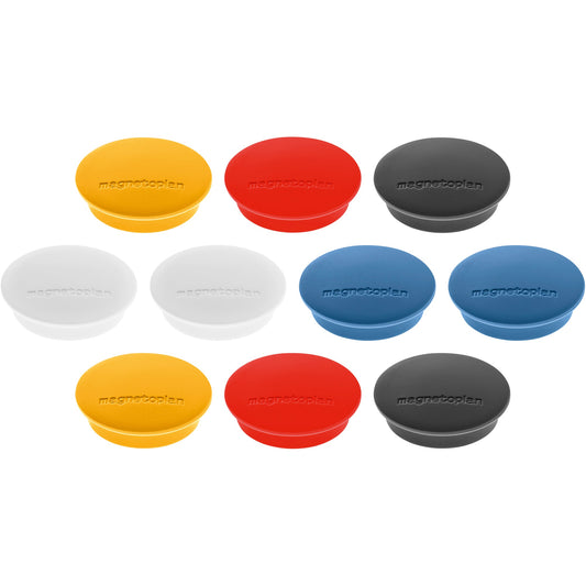 magnetoplan® Magnet Discofix Junior 34mm 1,3kg Ferrit farbig sortiert 10 St./Pack.