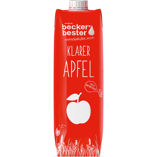 beckers bester Fruchtsaft Apfel klar 6 x 1 l/Pack.