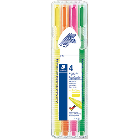 STAEDTLER® Textmarker triplus® textsurfer® 362 1-4mm farbig sortiert Rundspitze 4 St./Pack.