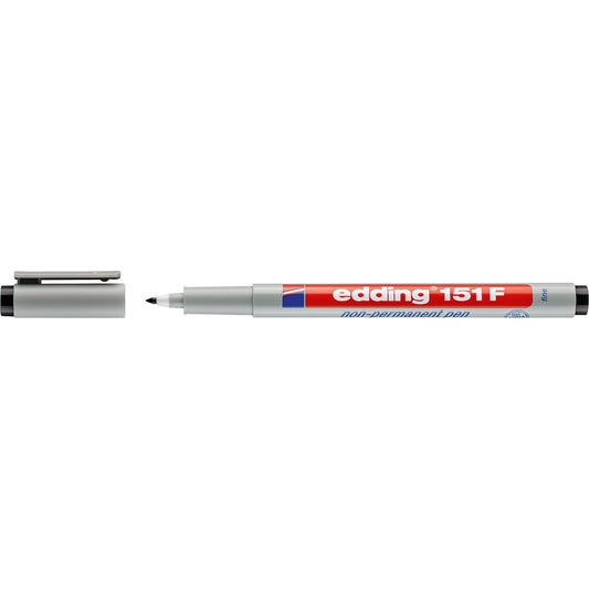 edding Folienstift 151 F 0,6mm schwarz nicht dokumentenecht