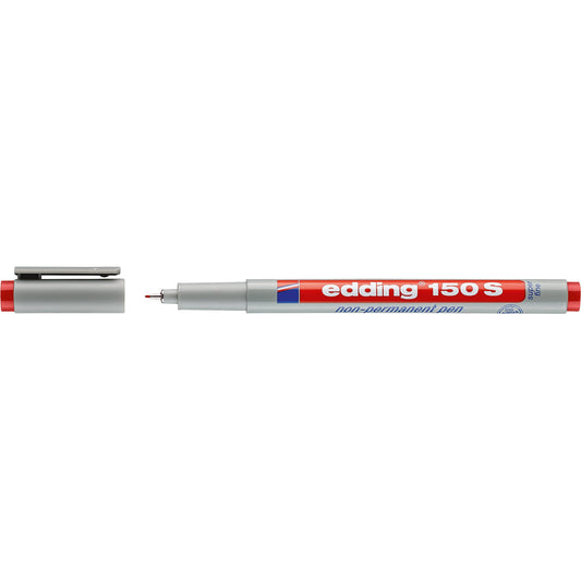 edding Folienstift 150 S 0,3mm rot nicht dokumentenecht