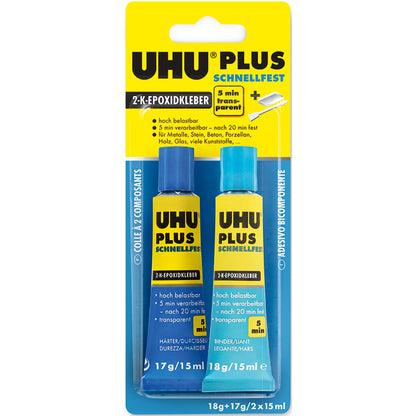 UHU® Zweikomponentenkleber PLUS SCHNELLFEST 20min 35g