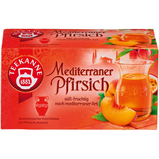Teekanne Tee Mediterraner Pfirsich 20 Btl./Pack.