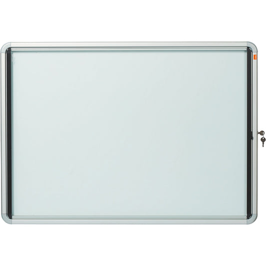Nobo® Schaukasten Innenbereich 92,3 x 66,7 x 4,3 cm (B x H x T) 8 x DIN A4 mit Schloss Aluminium silber