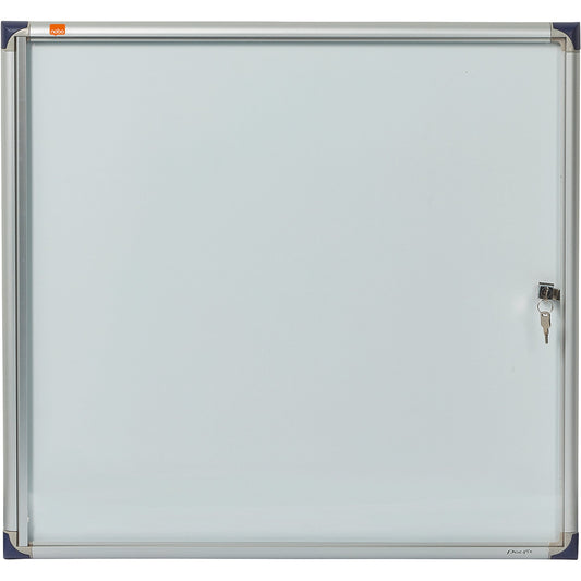 Nobo® Schaukasten Innenbereich 72,5 x 68 x 2,5 cm (B x H x T) 6 x DIN A4 mit Schloss Aluminium/Kunststoff silber