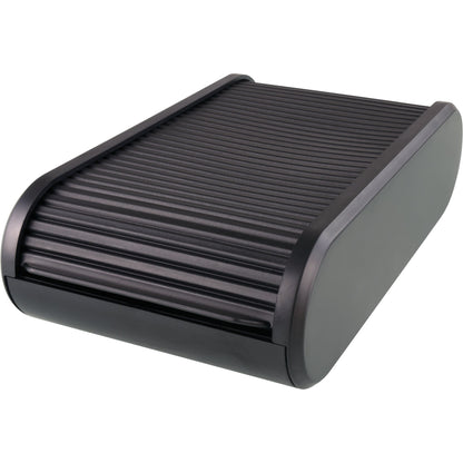 helit Visitenkartenbox the personal 13,6 x 6,7 x 24,2 cm (B x H x T) 105 x 55 mm (B x H) Polystyrol/Polyethylen/Polypropylen schwarz