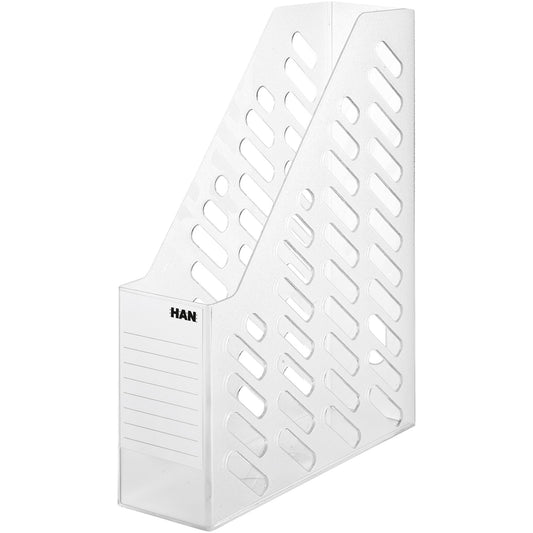 HAN Stehsammler BRILLANT 7,6 x 31,5 x 24,6 cm (B x H x T) DIN C4 Werkstoff: Polystyrol klar transluzent