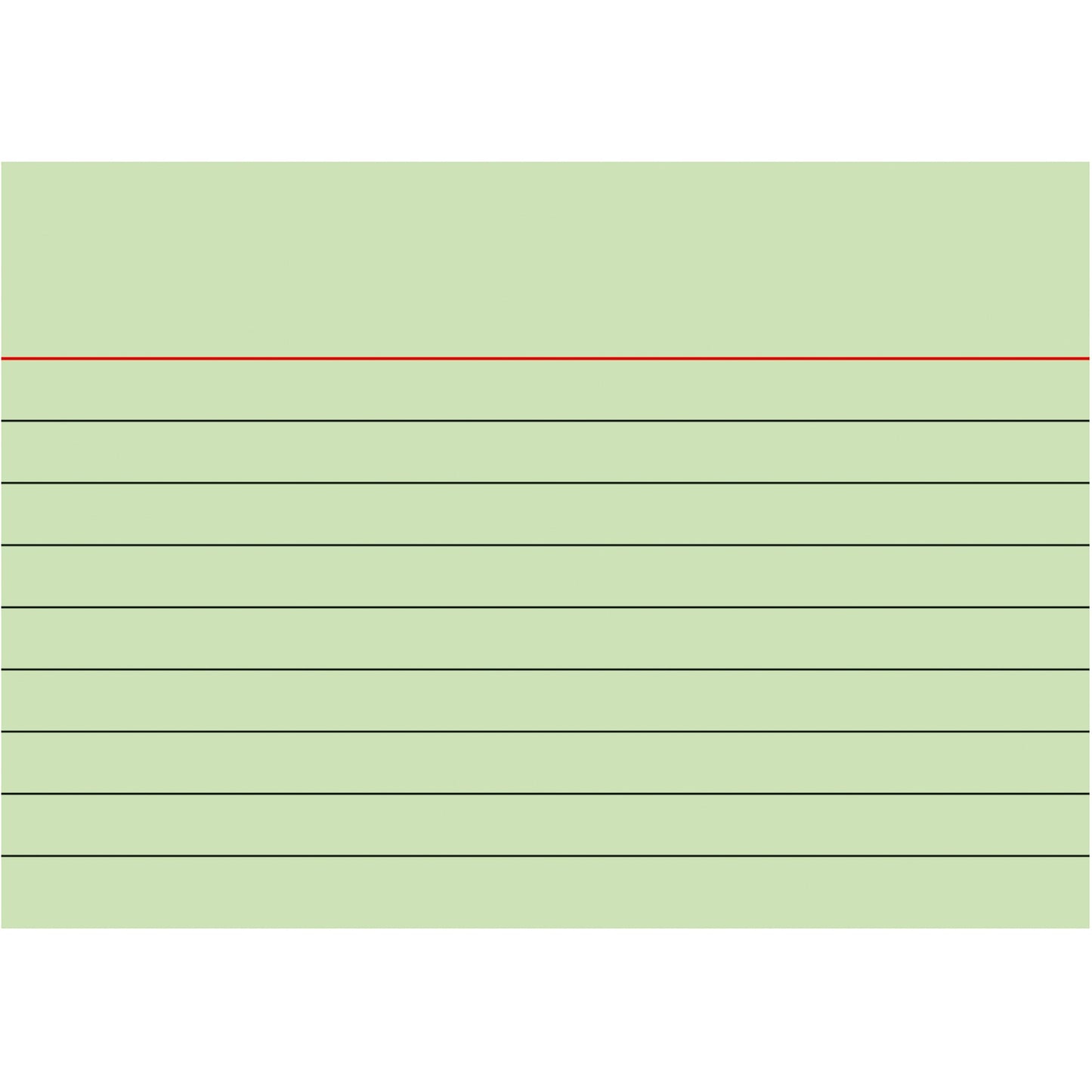 BRUNNEN Karteikarte DIN A7 quer liniert grün 100 St./Pack.