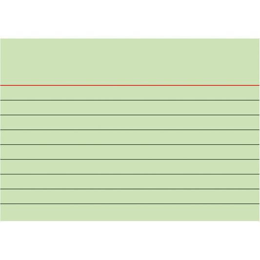BRUNNEN Karteikarte DIN A7 quer liniert grün 100 St./Pack.