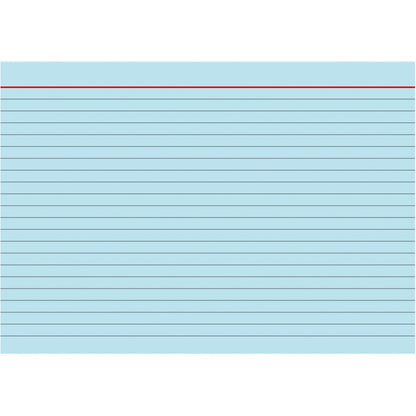 BRUNNEN Karteikarte DIN A5 quer liniert blau 100 St./Pack.