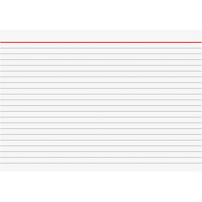 BRUNNEN Karteikarte DIN A5 quer liniert weiß 100 St./Pack.