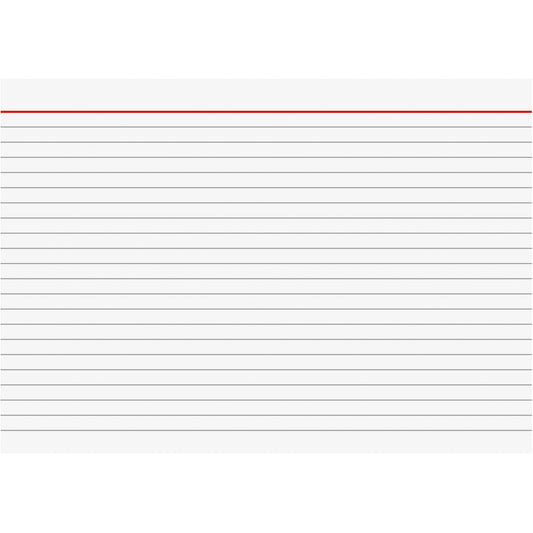 BRUNNEN Karteikarte DIN A5 quer liniert weiß 100 St./Pack.