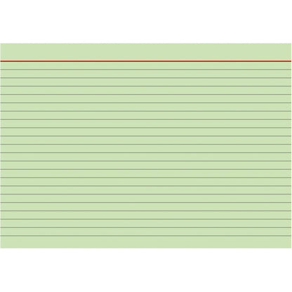 BRUNNEN Karteikarte DIN A5 quer liniert grün 100 St./Pack.
