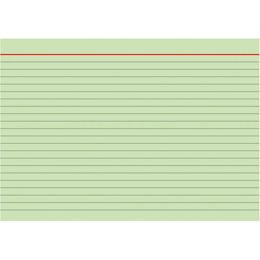 BRUNNEN Karteikarte DIN A5 quer liniert grün 100 St./Pack.