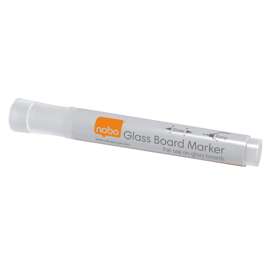 Nobo® Glasboardmarker 3mm weiß Rundspitze 4 St./Pack.