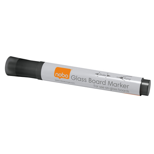 Nobo® Glasboardmarker 3mm schwarz Rundspitze 4 St./Pack.