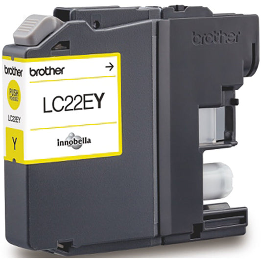 Brother Tintenpatrone Originalzubehör LC-22EY XL ca. 1.200 Seiten gelb 11,8ml