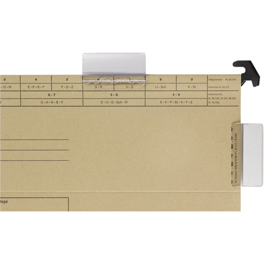 ELBA Vollsichtreiter 58 x 35 mm (B x H) Polypropylen transparent 50 St./Pack.