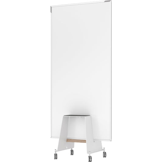 magnetoplan® Whiteboard Design-Thinking Kit Maße der Oberfläche: 90 x 178 cm (B x H) Tafel magnethaftend beidseitig beschreibbar inkl. Base 50 x 56,5 x 59,5 cm (B x H x T) lackiert weiß