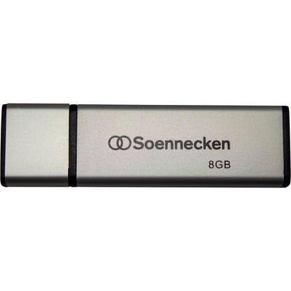 Soennecken USB-Stick USB 2.0 8Gbyte schwarz/silber