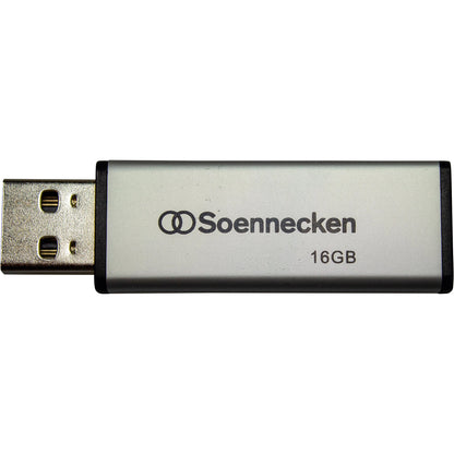 Soennecken USB-Stick USB 2.0 16Gbyte schwarz/silber