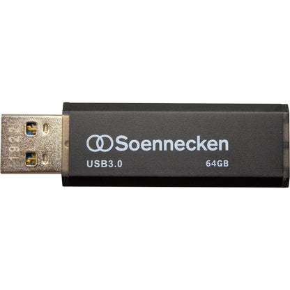 Soennecken USB-Stick USB 3.0 64Gbyte schwarz/silber
