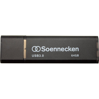 Soennecken USB-Stick USB 3.0 64Gbyte schwarz/silber