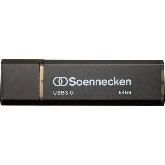Soennecken USB-Stick USB 3.0 64Gbyte schwarz/silber