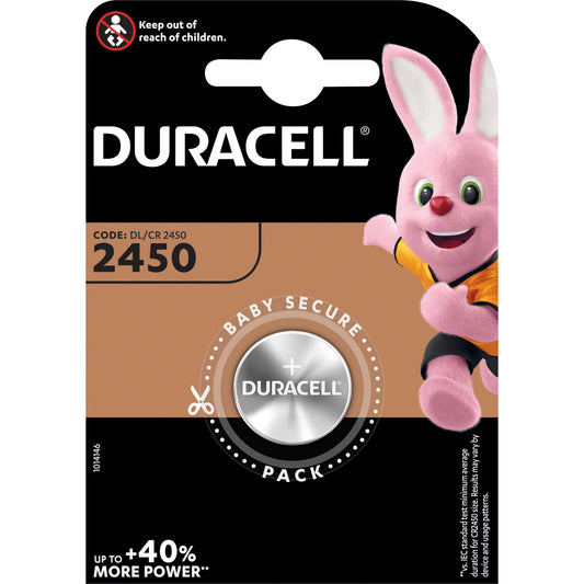 DURACELL Knopfzelle Lithium CR2450 3V 620 mAh