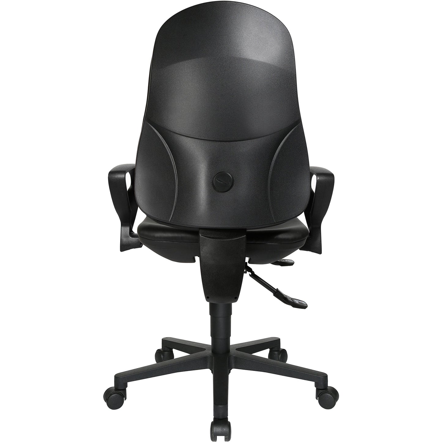 TOPSTAR Bürodrehstuhl Support SY 42-55cm Synchronmechanik Rolle hart gebremst (für Teppichboden) Polyamid schwarz