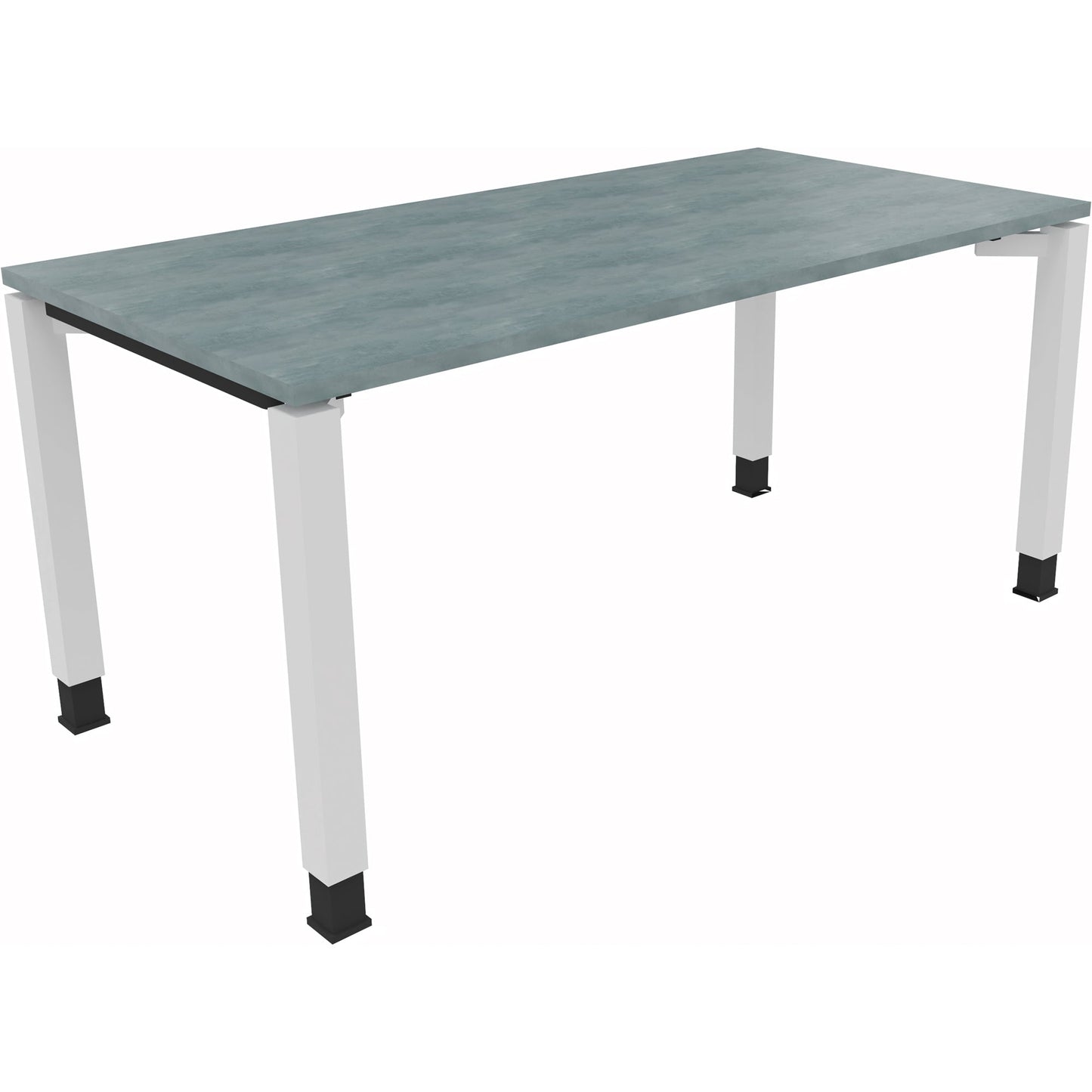 Schreibtisch all in one Maße: 1.600 x 680-820 x 800 mm (B x H x T) Holz beton hell