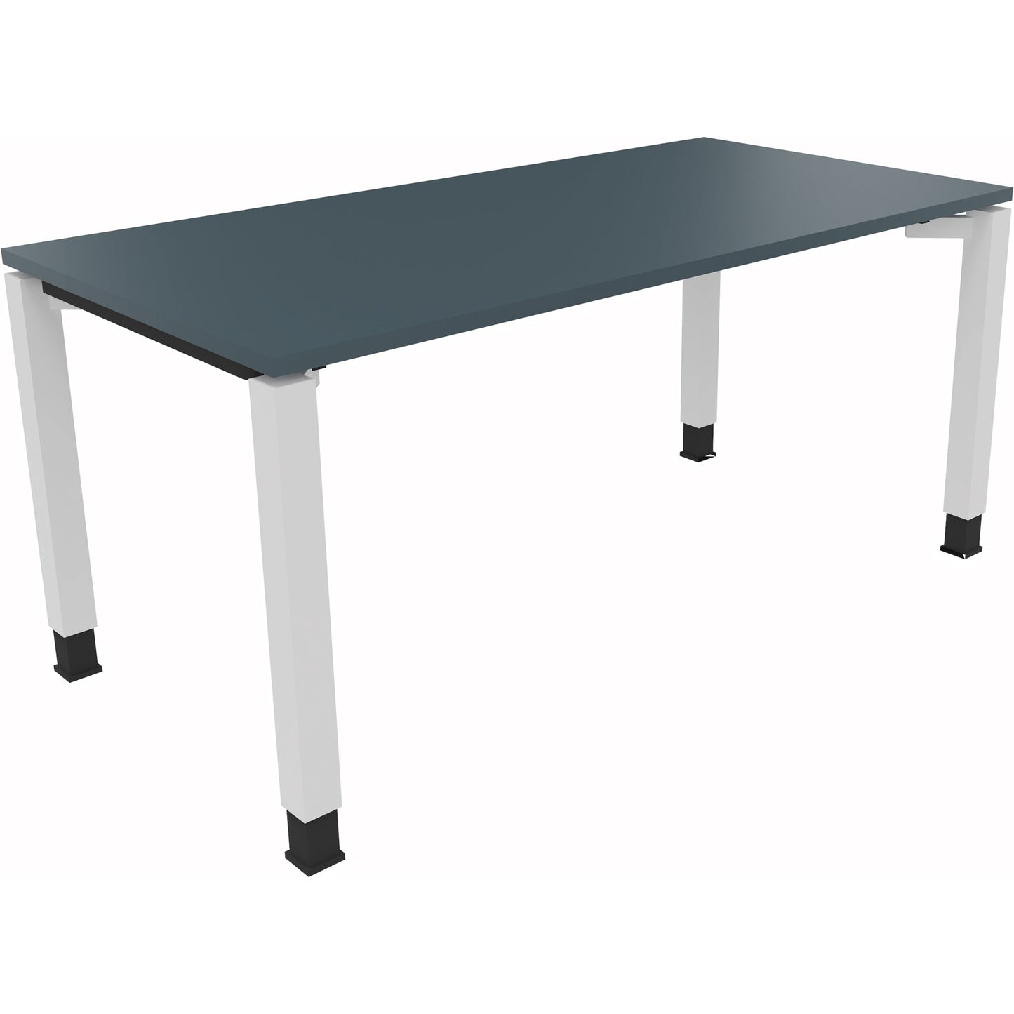 Schreibtisch all in one Maße: 1.600 x 680-820 x 800 mm (B x H x T) Holz lavagrau