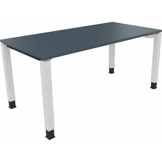 Schreibtisch all in one Maße: 1.600 x 680-820 x 800 mm (B x H x T) Holz lavagrau