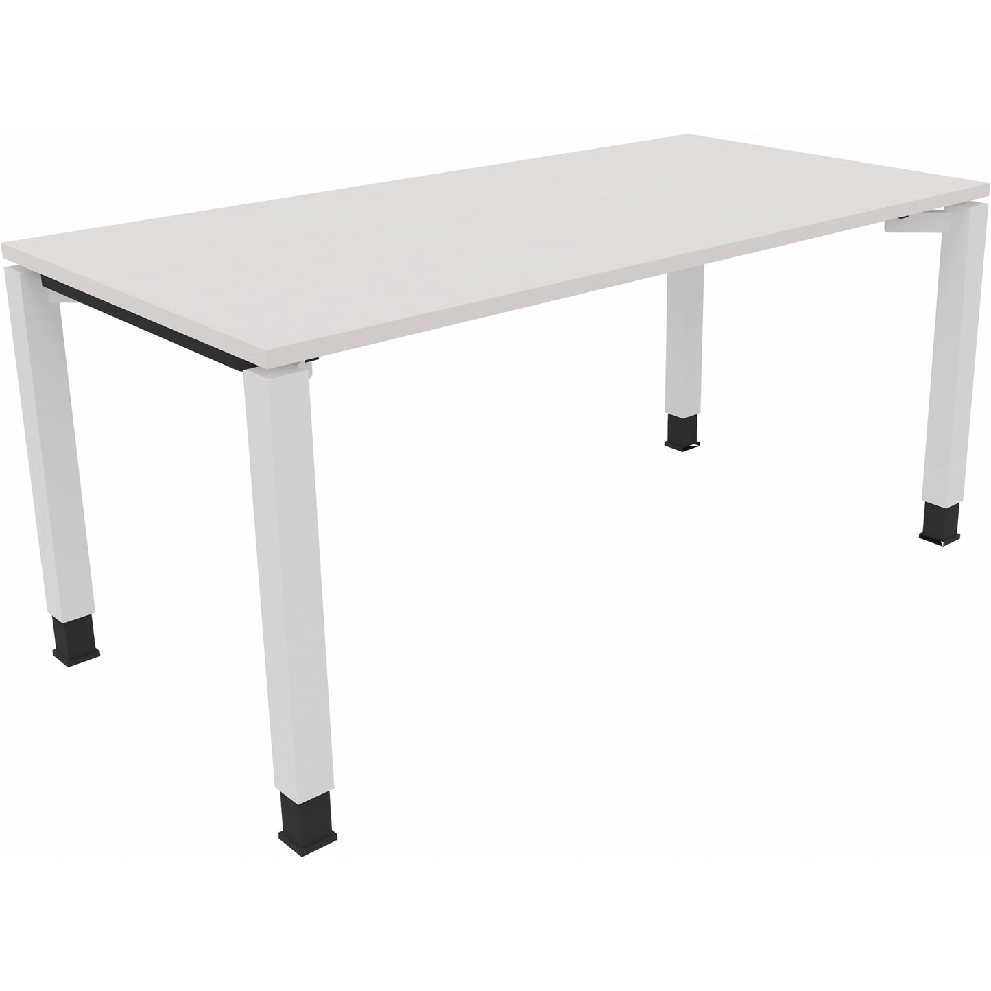 Schreibtisch all in one Maße: 1.600 x 680-820 x 800 mm (B x H x T) Holz diamantweiß