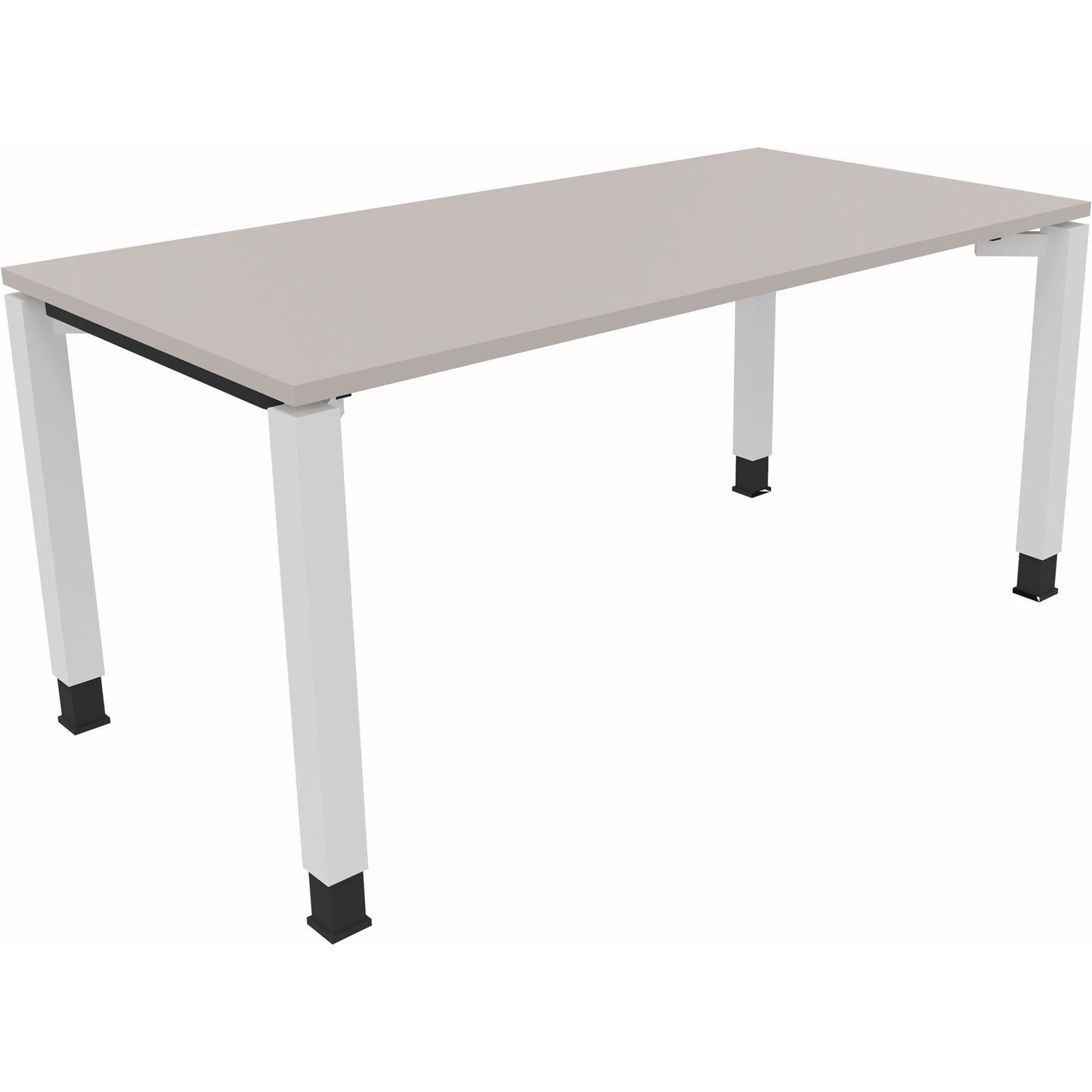 Schreibtisch all in one Maße: 1.600 x 680-820 x 800 mm (B x H x T) Holz lichtgrau